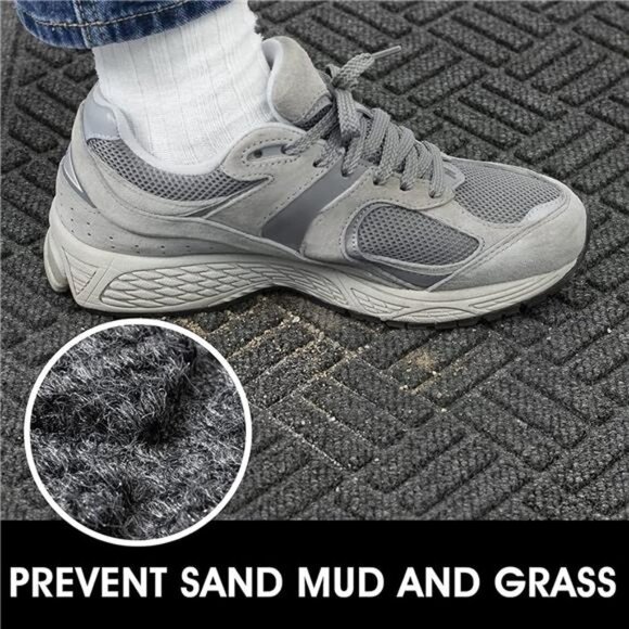 Front Door Mat 2 Pack Indoor and Outdoor Welcome Mat, Absorbent and Drain Away - Picture 3 of 7